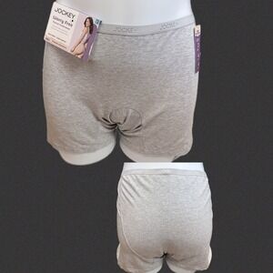Jockey 2XL Heather Gray Period  Boxer Brief Cotton Spandex Moderate Absorbency